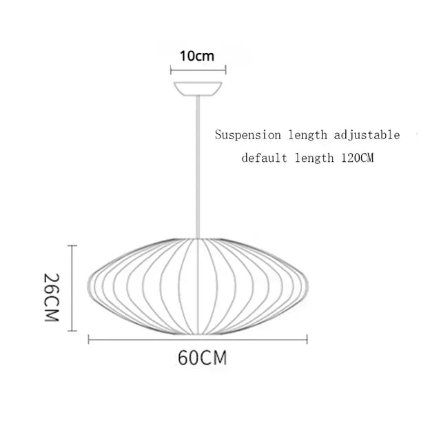 Wabi Sabi Fabric Restaurant Living Room Pendant Chandelier Light Bar Hotel Dining Room Staircase Decoration Hanging Pendant Lamp