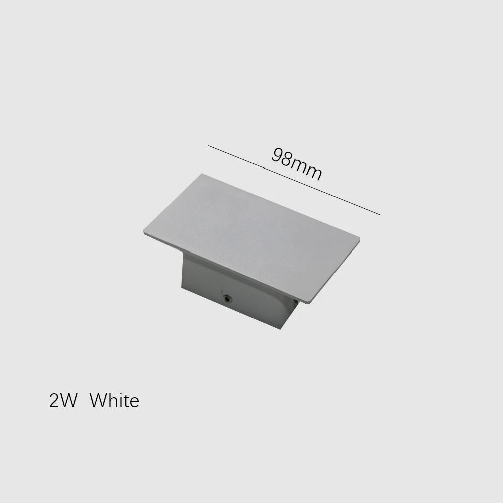 LED Wall Lamps Indoor Strip Aluminum Wall Lights 6W 18W 24W LED Black White Wall Lamp Bedroom Living Room Background Fixtures