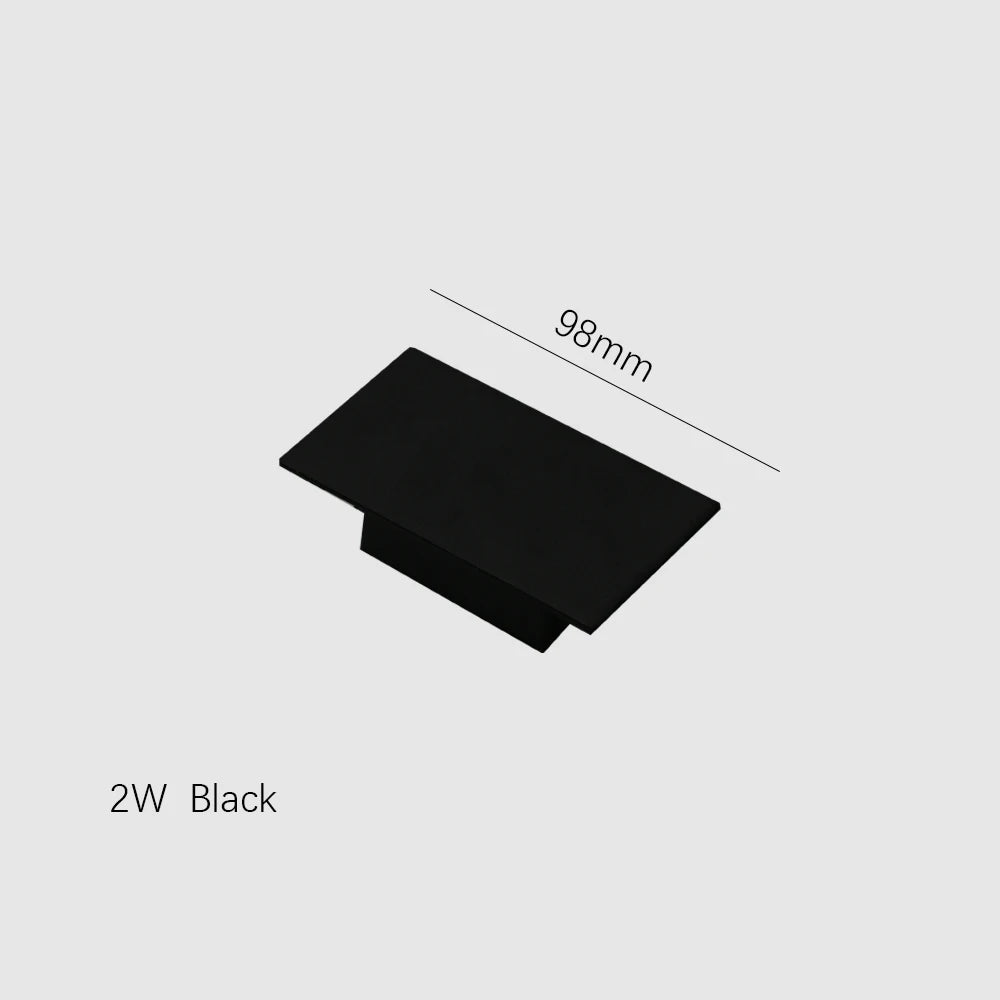 LED Wall Lamps Indoor Strip Aluminum Wall Lights 6W 18W 24W LED Black White Wall Lamp Bedroom Living Room Background Fixtures