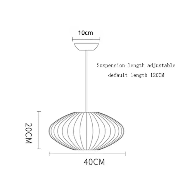 Wabi Sabi Fabric Restaurant Living Room Pendant Chandelier Light Bar Hotel Dining Room Staircase Decoration Hanging Pendant Lamp
